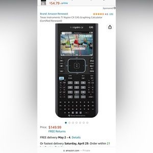 Texas Instruments TI Nspire CX CAS Graphing Calculator